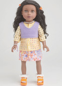 Simplicity S9874 | 18" Doll Clothes by Carla Reiss Design