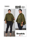 Simplicity S9893 | Misses' Cape By Mimi G Style | Front of Envelope