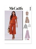McCall's M8456 | Misses' and Women's Knit Top, Shorts and Pants | Front of Envelope