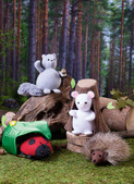 McCall's M8469 | Plush Animals With Leaf and Tree Houses by Carla Reiss Design