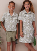 McCall's M8462 | Girls' and Boys' Shirt, Pants, Shorts and Girls' Dress