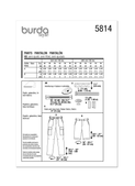 Burda Style BUR5814 | Burda Style Pattern 5814 Men's Pants | Back of Envelope