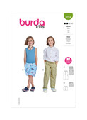 Burda Style BUR9224 | Burda Style Pattern 9224 Children's Pants | Front of Envelope