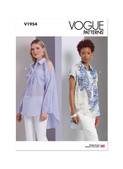 Vogue Patterns V1954 | Misses' Tops | Front of Envelope