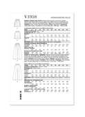 Vogue Patterns V1958 | Misses' Shorts and Pants | Back of Envelope