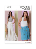 Vogue Patterns V2013 | Misses' Skirt in Two Lengths | Front of Envelope