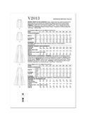 Vogue Patterns V2013 | Misses' Skirt in Two Lengths | Back of Envelope