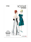 Vogue Patterns V1965 | Misses' One Piece Evening Dress | Front of Envelope