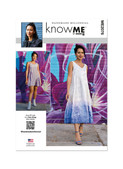 Know Me ME2076 | Misses’ Front or Back Reversible Dress in Two Lengths by Handmade Millennial | Front of Envelope