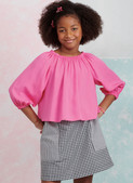 Simplicity S9934 | Girls' Tops and Skirts