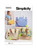 Simplicity S9935 | Totes and Pickleball Paddle Cover | Front of Envelope