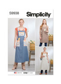 Simplicity S9938 | Misses' Pullover Aprons | Front of Envelope