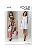 Vogue Patterns V2026 | Vogue Patterns Misses' Dress in Two Lengths | Front of Envelope
