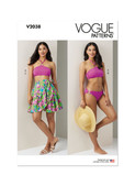 Vogue Patterns V2038 | Vogue Patterns Misses' Bikini and Sarong | Front of Envelope