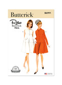 Butterick B6991 | Butterick Sewing Pattern Misses' Dress with Sleeve Variations | Front of Envelope