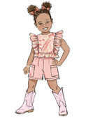 Butterick B7004 | Simplicity Sewing Pattern Children's Dresses, Top, Shorts and Pants