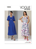 Vogue Patterns V2025 | Vogue Patterns Misses' Dress with Sleeve Variations | Front of Envelope