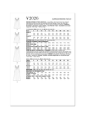 Vogue Patterns V2026 | Vogue Patterns Misses' Dress in Two Lengths | Back of Envelope