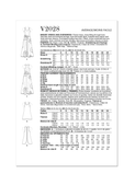 Vogue Patterns V2028 | Vogue Patterns Misses’ Dress and Overdress | Back of Envelope