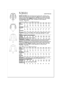 Vogue Patterns V2031 | Vogue Patterns Misses' Blouses | Back of Envelope