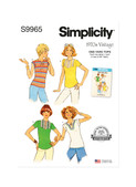 Simplicity S9965 | Simplicity Sewing Pattern 1970s Misses' Knit Tops | Front of Envelope