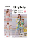 Simplicity S9969 | Simplicity Sewing Pattern Children's and Misses' Reversible Aprons | Front of Envelope