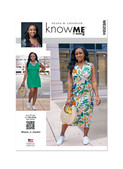 Know Me ME2084 | Misses' Dress in Two Lengths by Duana M. Chandler | Front of Envelope