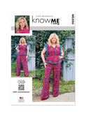 Know Me ME2092 | Misses' Top and Pants by Lynn Brannelly | Front of Envelope