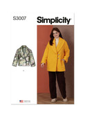 Simplicity S3007 | Simplicity Sewing Pattern Misses' Coat and Jacket | Front of Envelope