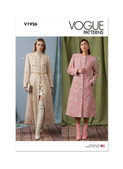 Vogue Patterns V1926 | Misses' Coat in Two Lengths with Collar Variations | Front of Envelope