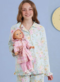 Simplicity S3045 | Simplicity Sewing Pattern Children's and Girls' Lounge Tops, Gown, Shorts and Pants