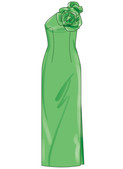 Simplicity S3099 | Simplicity Sewing Pattern Misses' and Miss Petite Dress in Two Lengths with Detachable 3D Flowers