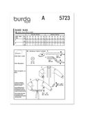 Burda Style Sewing Patterns BUR5723 | Burda Style Sewing Pattern 5723 Misses' Blouse | Back of Envelope