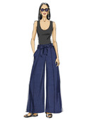Butterick B7024 | Butterick Sewing Pattern Misses' Pants in Two Lengths and Tie Belt