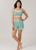 McCall's M8613 | McCall's Sewing Pattern Misses' Bralette, Shirt and Shorts