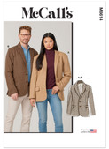 McCall's M8614 | McCall's Sewing Pattern Unisex Blazer | Front of Envelope