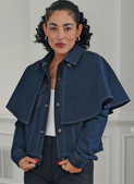 Simplicity S3168 | Simplicity Sewing Pattern Misses' Jacket with Detachable Capelet in Two Lengths by Mimi G Style