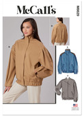 McCall's M8629 | McCall's Sewing Pattern Misses' Blouson Jacket with Neckline Variations | Front of Envelope