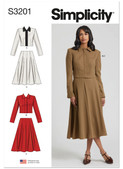 Simplicity S3201 | Simplicity Sewing Pattern Misses' Jacket and Skirt | Front of Envelope