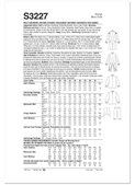 Simplicity S3227 | Simplicity Sewing Pattern Men's Continental Uniform Costumes | Back of Envelope
