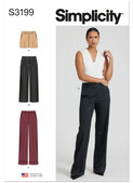 Simplicity S3199 | Simplicity Sewing Pattern Misses' and Miss Petite Shorts and Pants | Front of Envelope