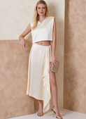 Vogue Patterns V2164 | Vogue Patterns Misses' Cropped Top and Draped Skort