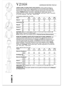 Vogue Patterns V2168 | Vogue Patterns Unisex Robe, Pajama Pants and Shorts | Back of Envelope