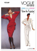 Vogue Patterns V2169 | Vogue Patterns 1980s Misses' Vintage Wrap Dress by Diane von Furstenberg by Diane Von Furstenberg | Front of Envelope