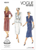 Vogue Patterns V2171 | Vogue Patterns 1970s Misses' Vintage Dress, Top and Skirt | Front of Envelope