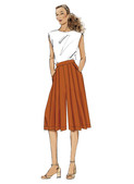 Vogue Patterns V2161 | Vogue Patterns Misses' Pleated High Waist Pants in Two Lengths