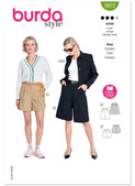 Burda Style BUR5672 | Burda Style Pattern 5672 Misses' Shorts | Front of Envelope