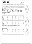 Simplicity S3257 | Simplicity Sewing Pattern Misses' Cross Back Aprons | Back of Envelope