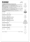 Simplicity S3262 | Simplicity Sewing Pattern 18" Doll Clothes | Back of Envelope