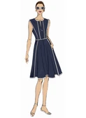 Butterick B7076 | Butterick Sewing Pattern Misses' and Women's Fit and Flare Dress in Two Lengths